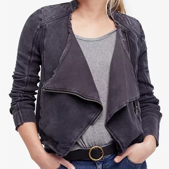 Free People Jackets & Blazers - Free People Charcoal Jacket